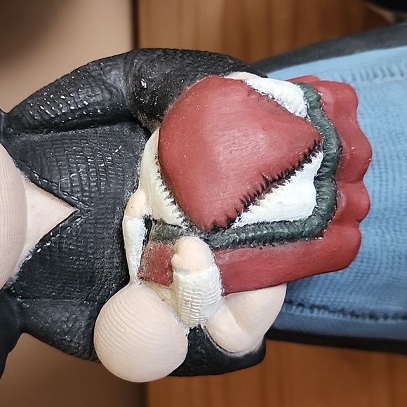 Vintage handpainted ceramic figurines mother with baby and daughter - Picture 9 of 13